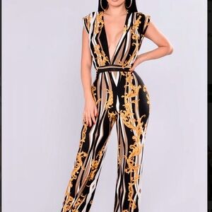 Fashion Nova Crestline Wide Leg Jumpsuit